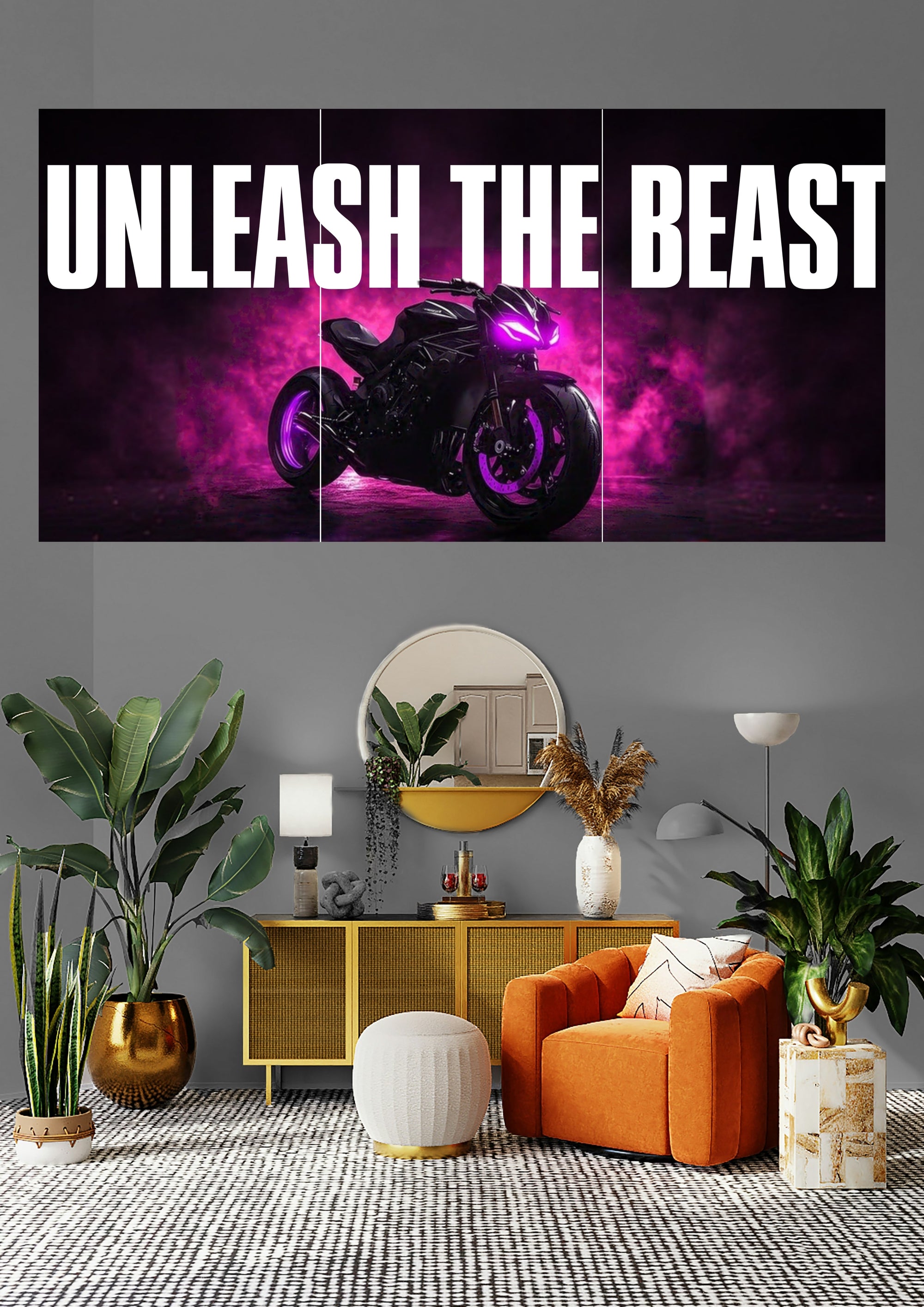 Custom Superbike | Beast Unleashed | Night Rider Posters