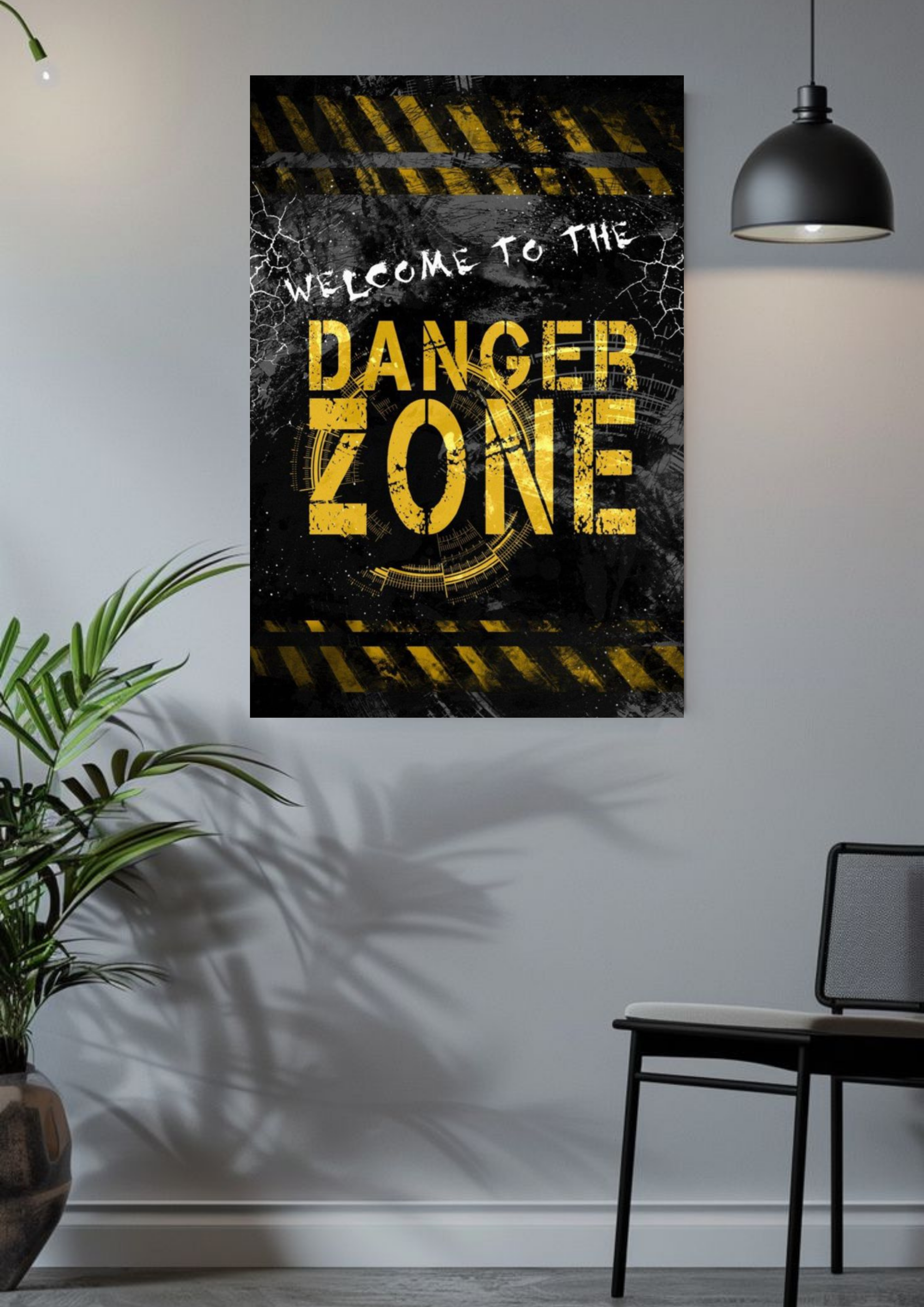 Welcome to the Danger Zone – High-Intensity Gym Motivation Poster