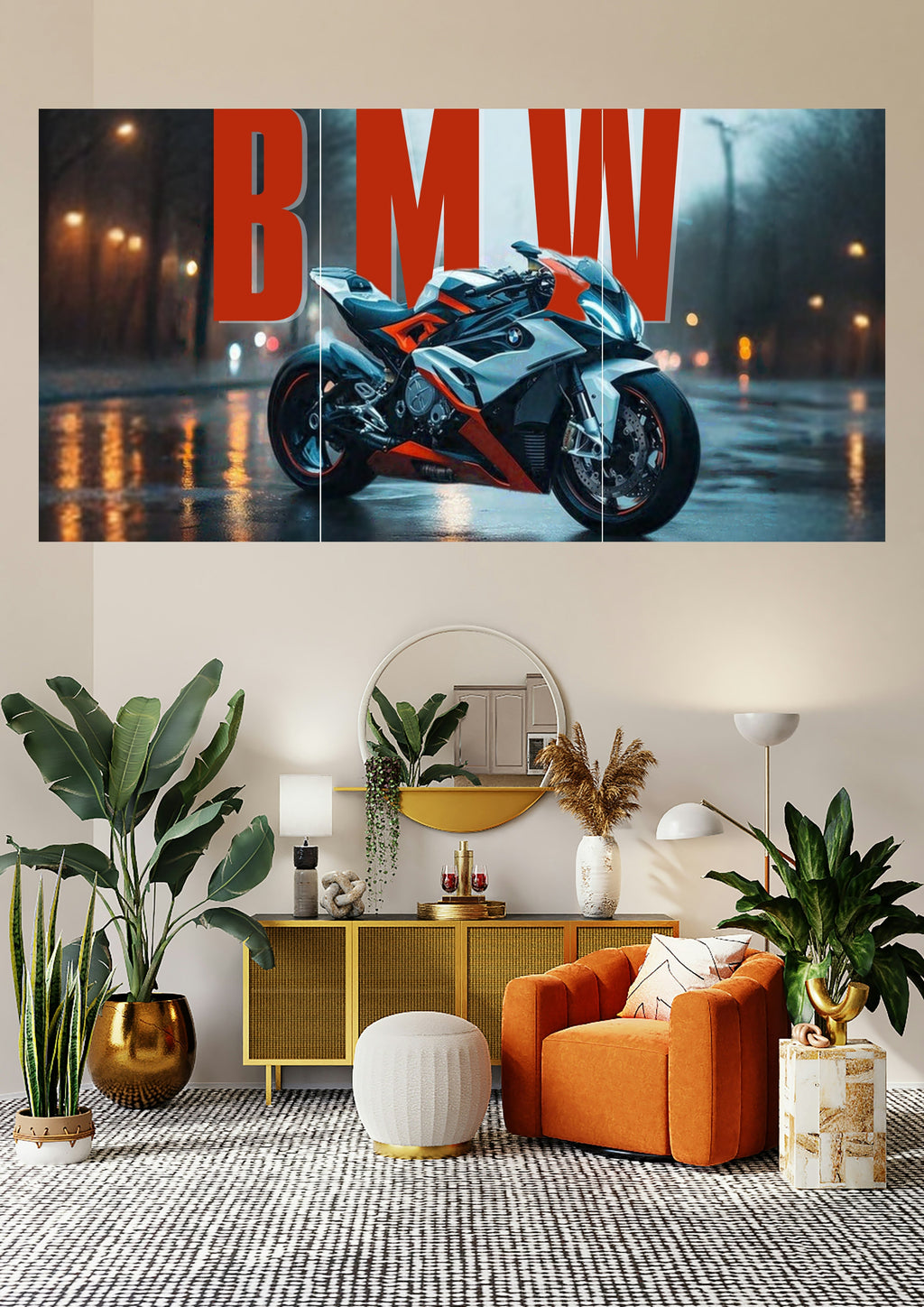 BMW S1000RR | Rainstorm Racer | Superbike Icons Posters