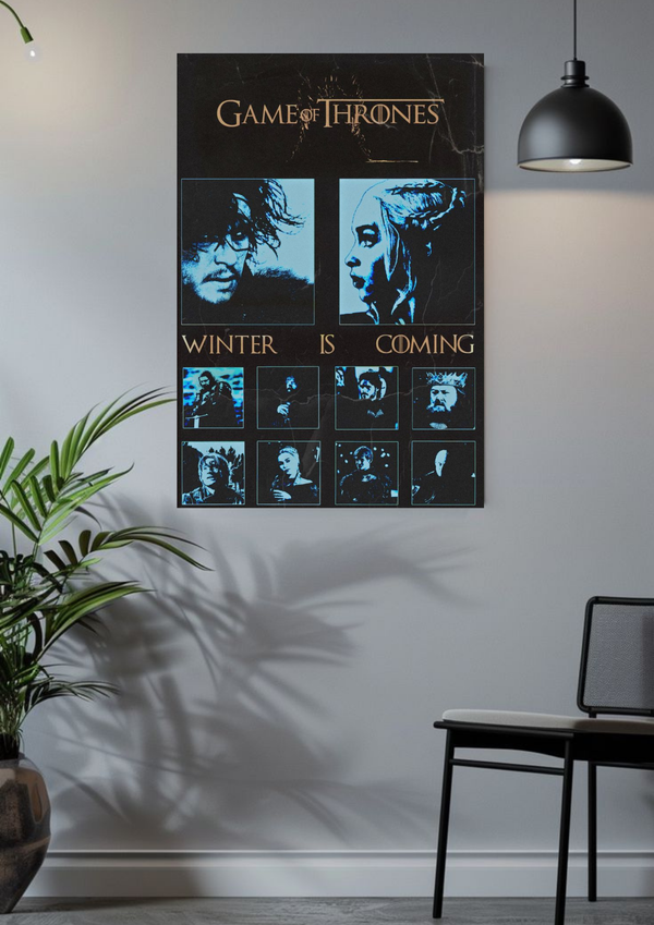 JON SNOW x WINTER IS COMING | GOT | Series Poster