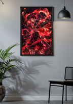 Flame of Resolve Poster – Tanjiro Kamado Fire Aura Art