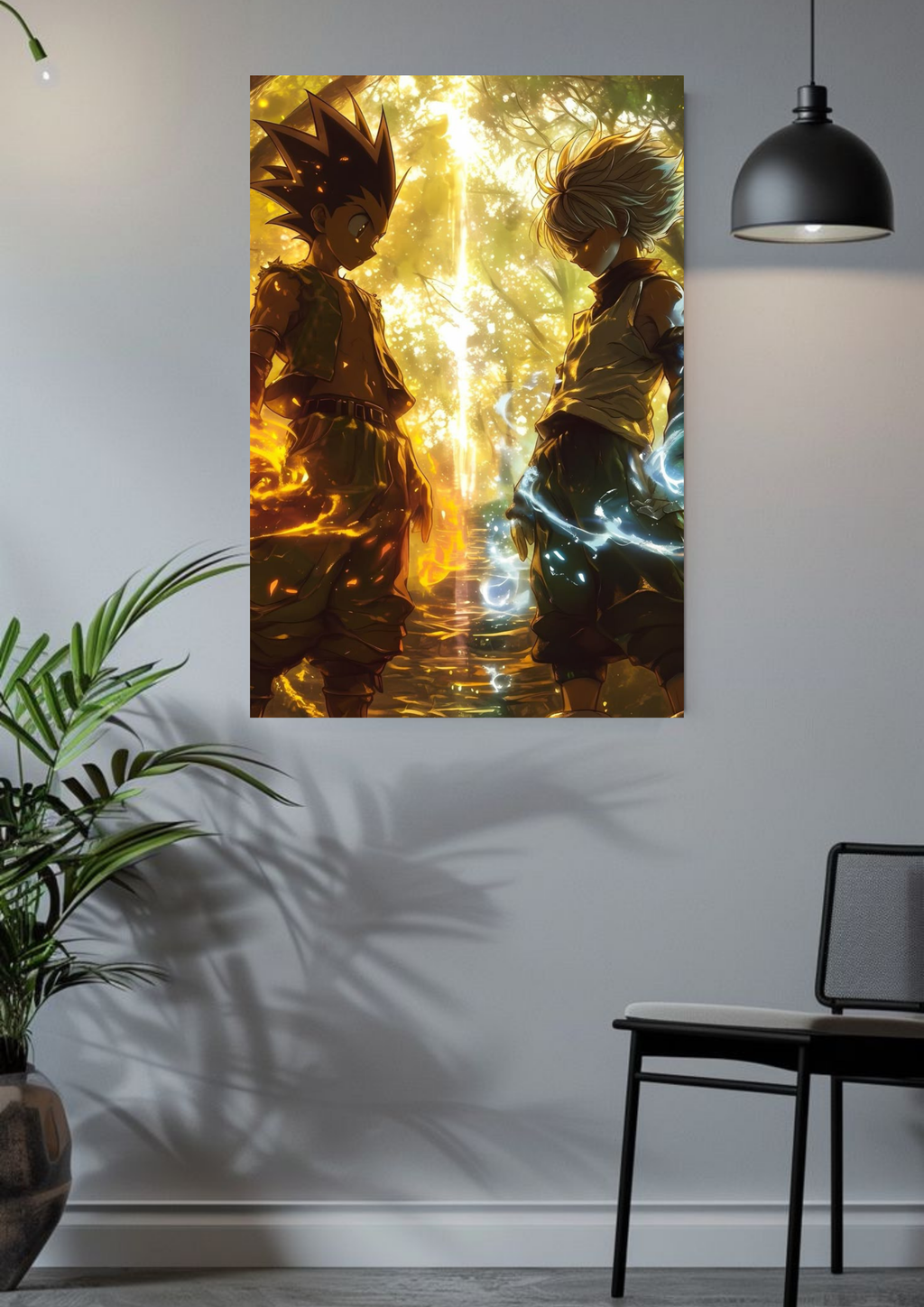 Hearts of Nen Poster – Gon x Killua Dual Energy Artwork