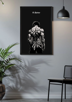 1% Better – Anime Grind Mindset Poster