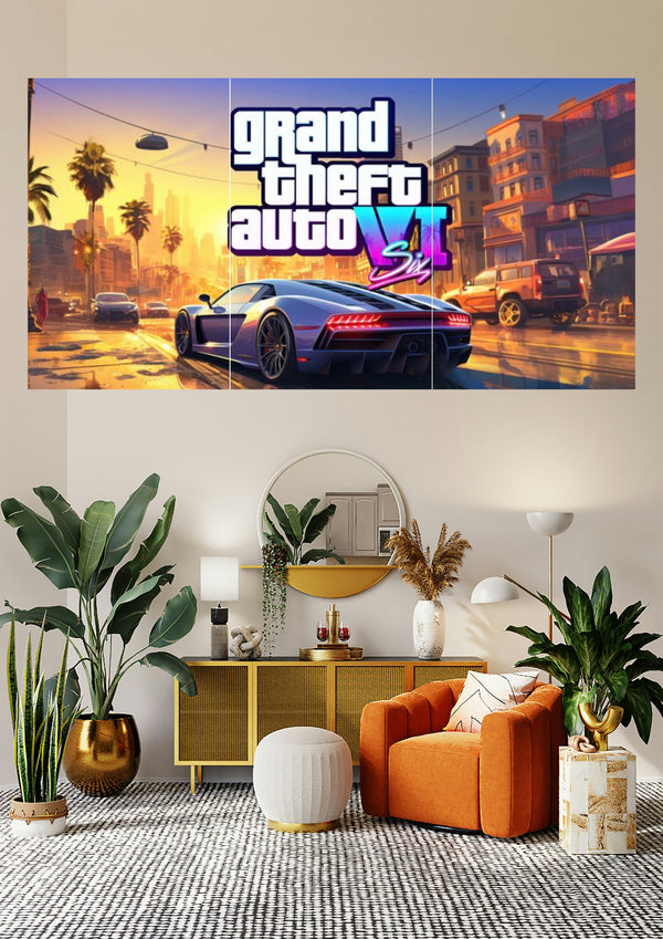 Grand Theft Auto VI | Vice City Chaos | Open-World Crime Posters