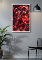 Flame of Resolve Poster – Tanjiro Kamado Fire Aura Art