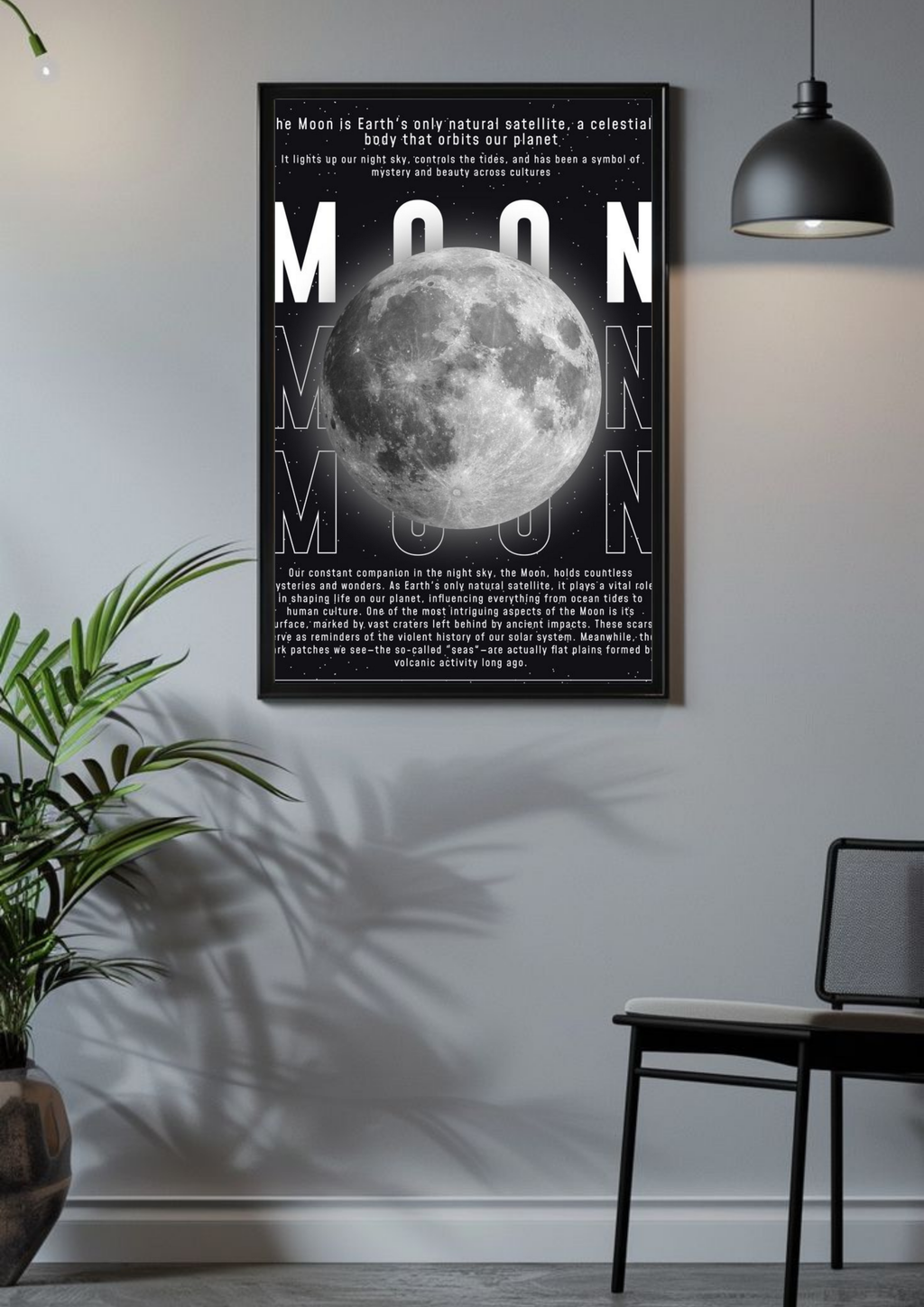 Moon Facts Poster