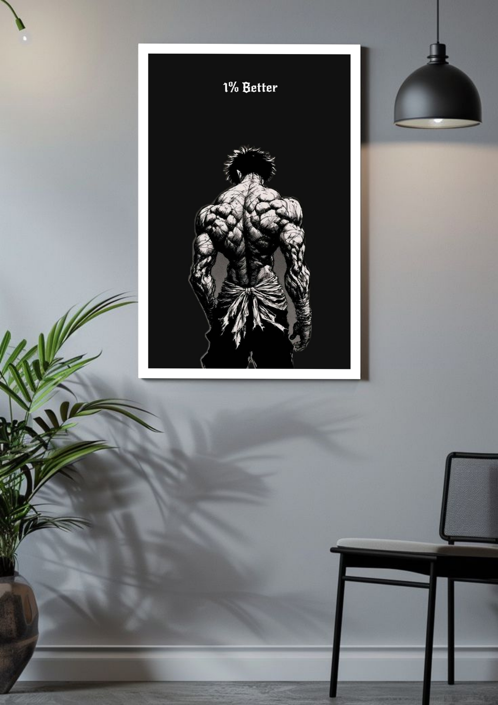 1% Better – Anime Grind Mindset Poster