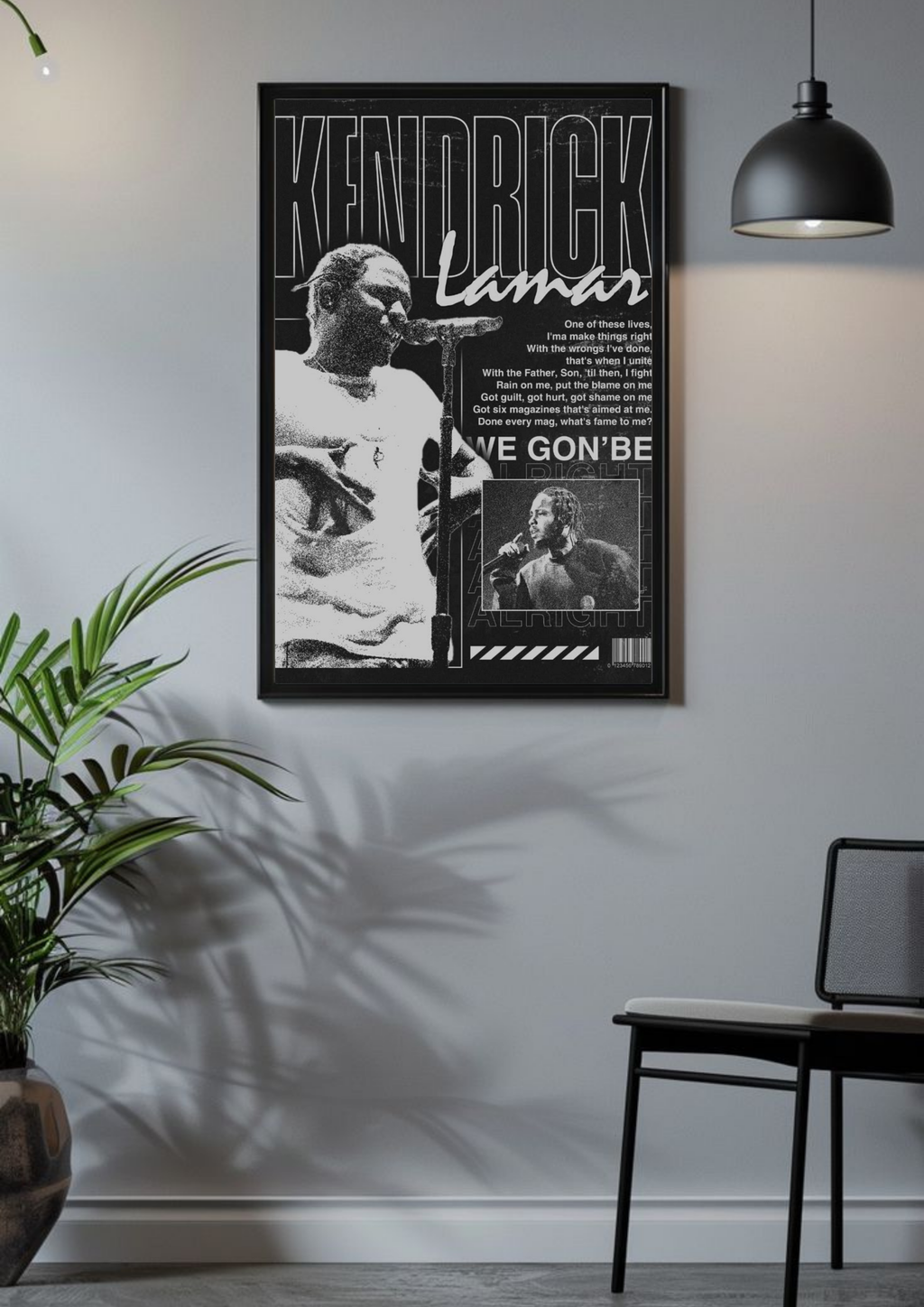 Kendrick Lamar Lyric Poster