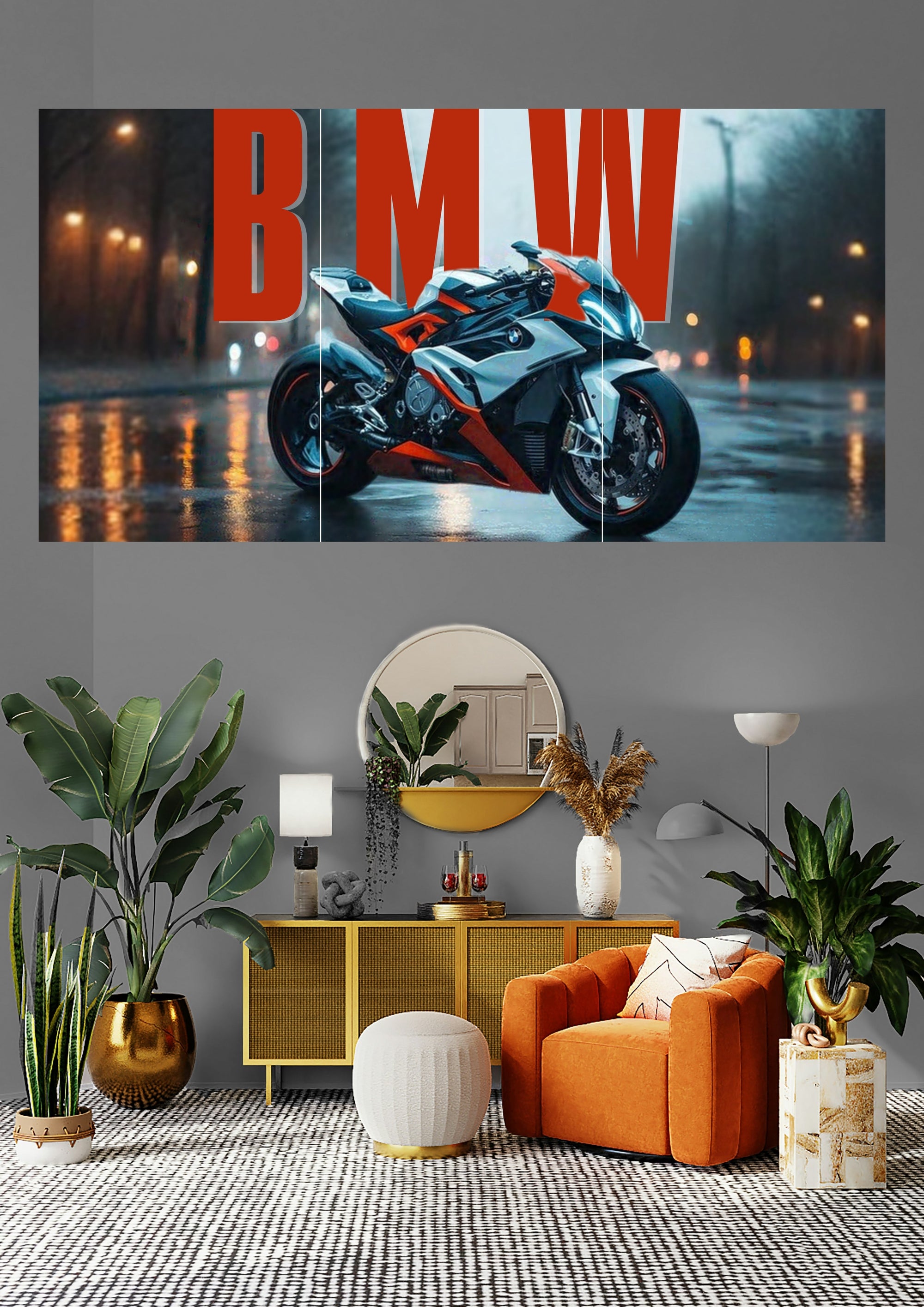 BMW S1000RR | Rainstorm Racer | Superbike Icons Posters