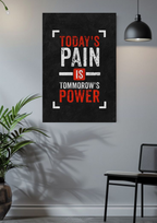 Today’s Pain Is Tomorrow’s Power | Workout Mindset Poster