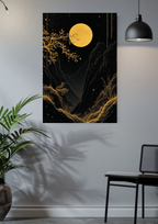 Golden Moonrise Poster