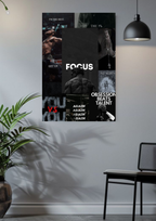Focus | Obsession Over Talent | Gym & Grind Wall Poster