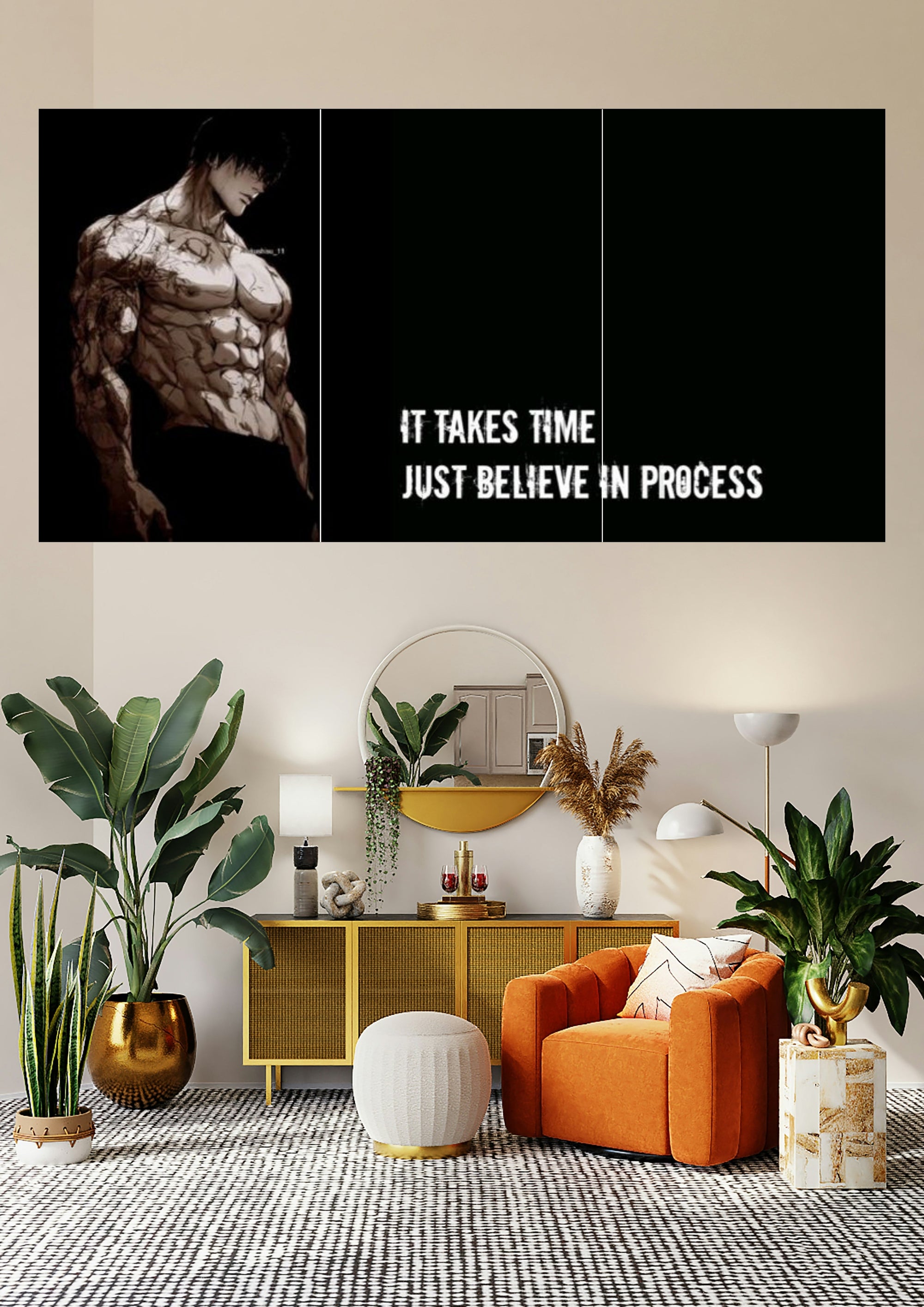 Believe the Process | Anime x Motivation | Wall Poster Art