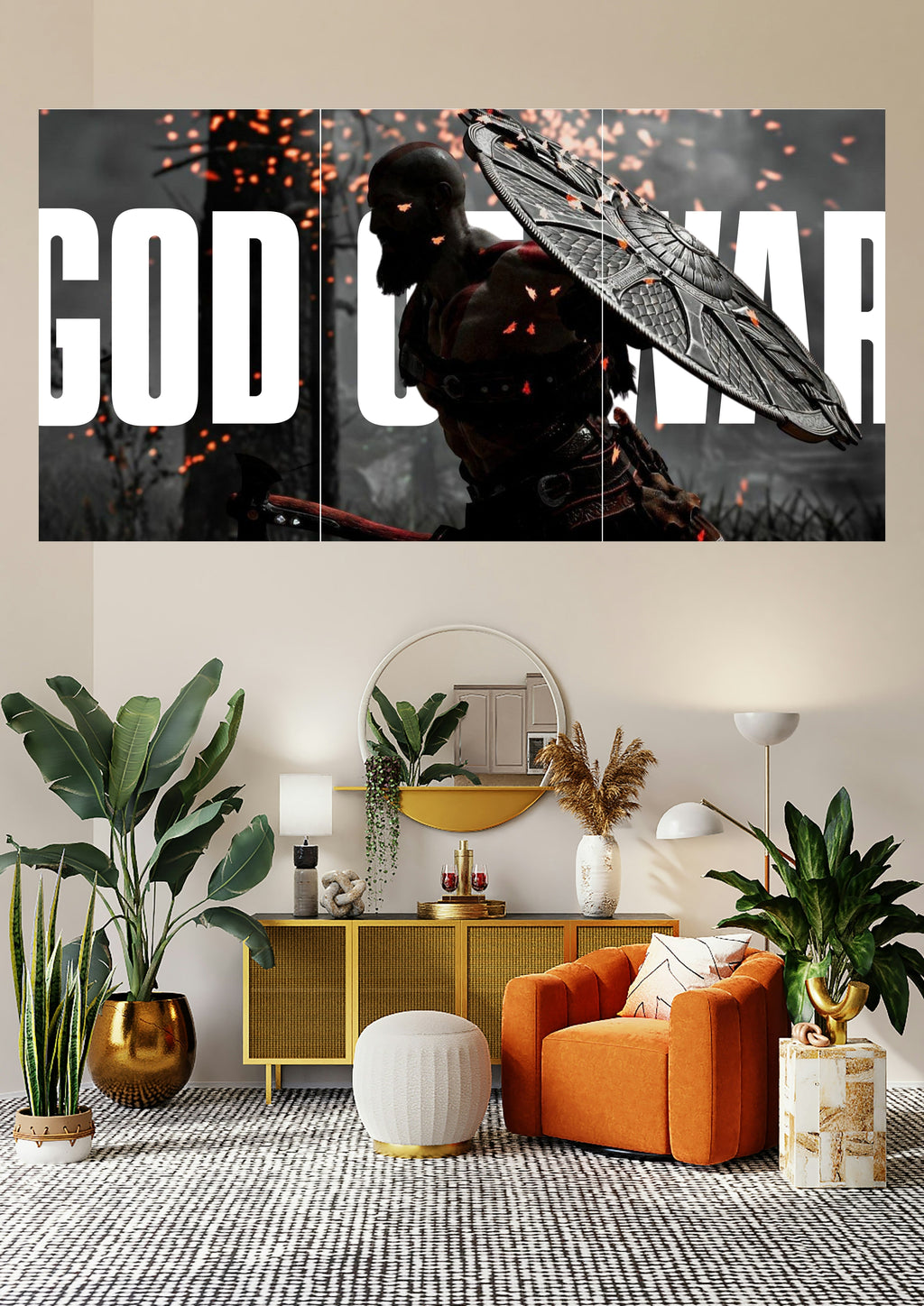 God of War | Kratos' Rage Inferno | Mythic Combat Posters