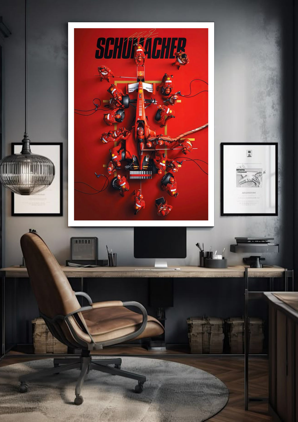 Michael Schumacher Ferrari Pitstop | Formula One | F1 POSTERS