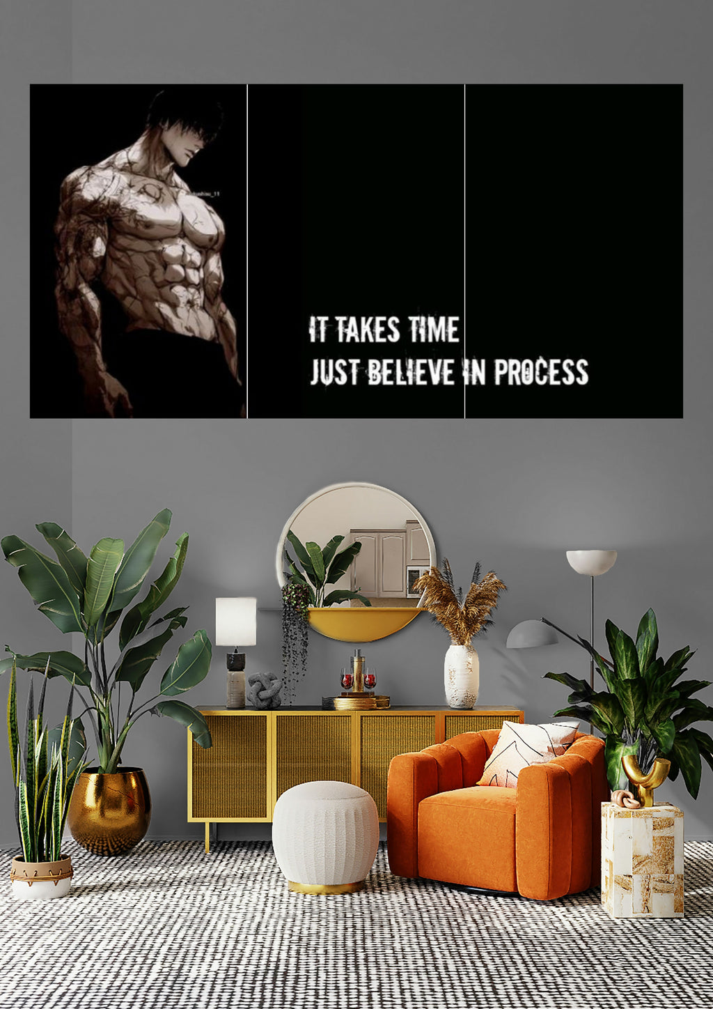 Believe the Process | Anime x Motivation | Wall Poster Art