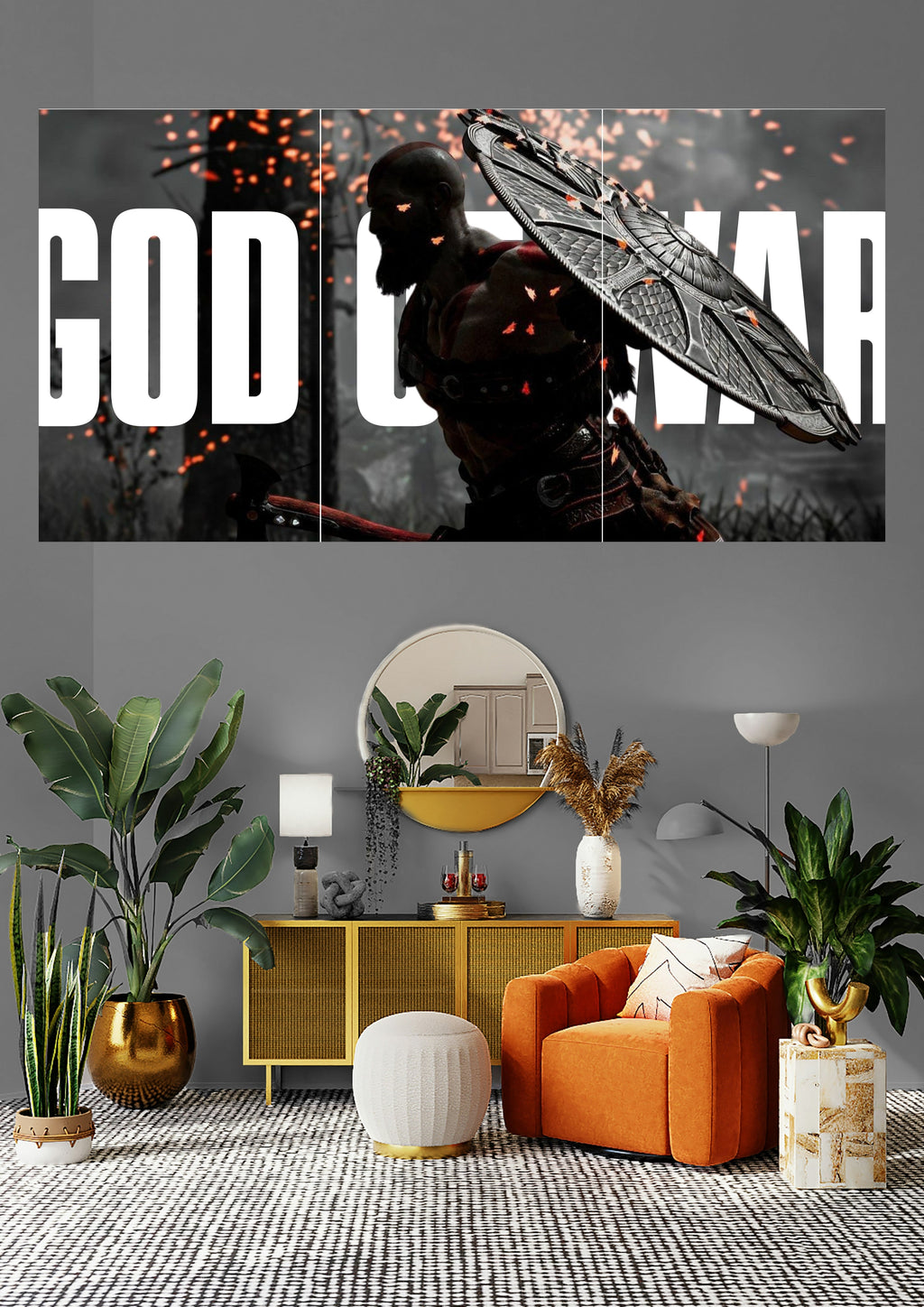 God of War | Kratos' Rage Inferno | Mythic Combat Posters