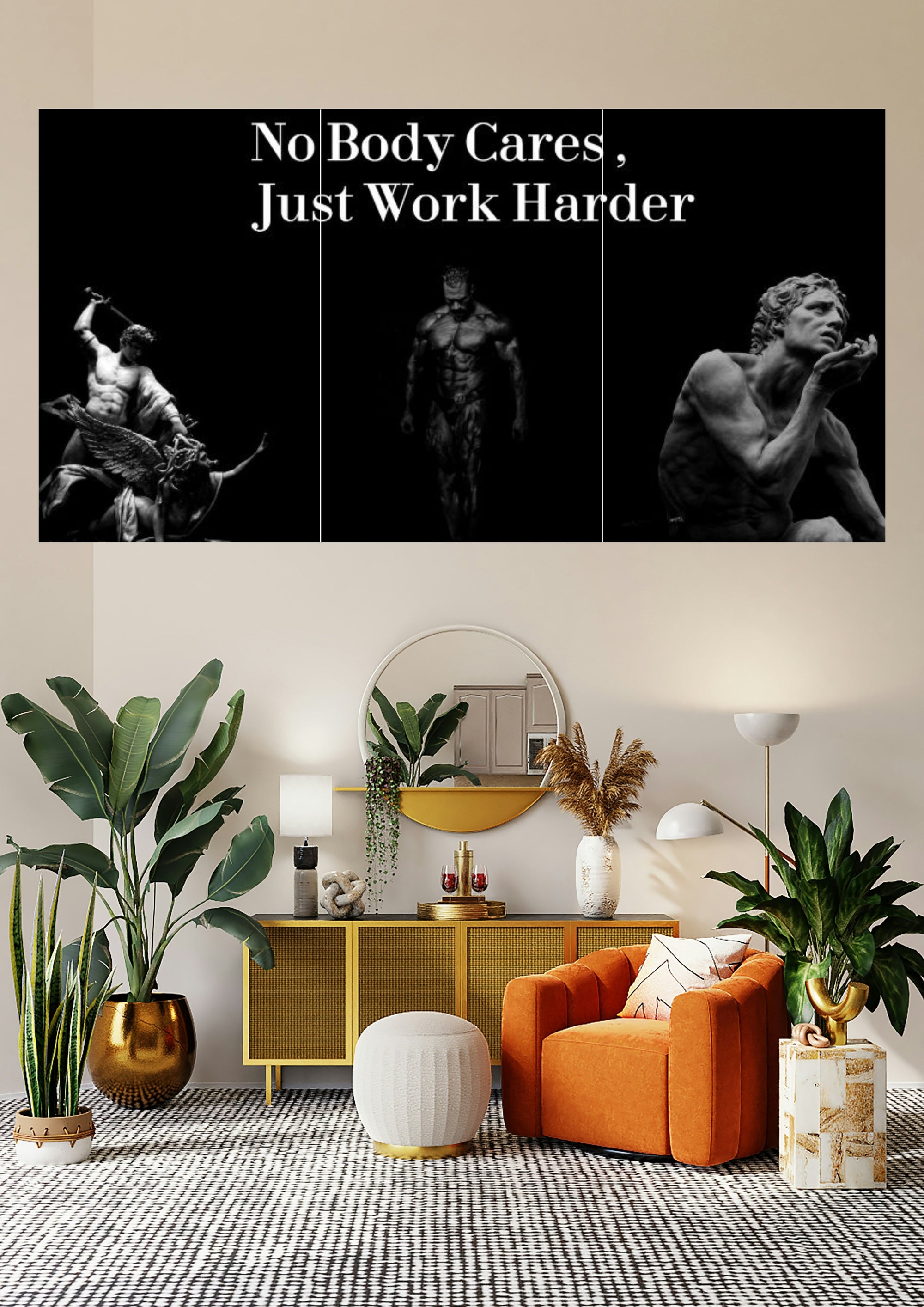 No Excuses | Work Harder | Modern Grit Poster Series