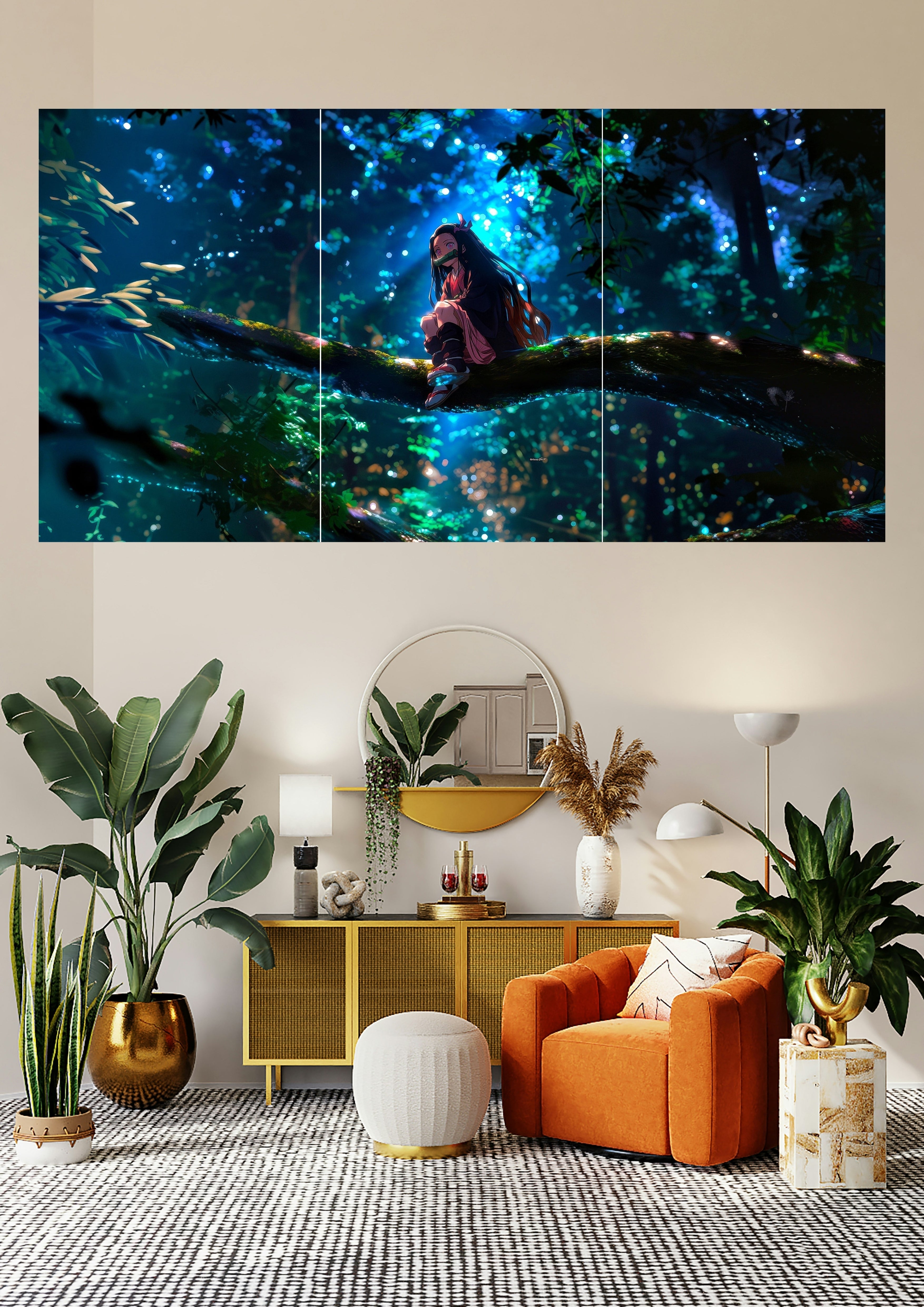 Princess Mononoke | Night Forest Perch | Anime Spirits Posters